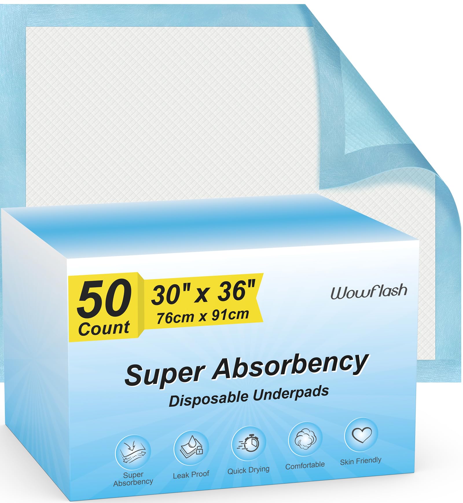 XXL Disposable Underpads — 50 Count
